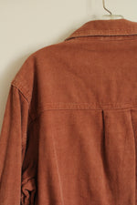 143 Story by Line Up Rust Corduroy Snap Up Jacket | L