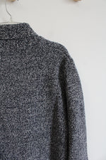 NEW Old Navy Navy Blue & Gray Shawl Collar Sweater | L