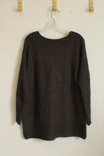 Renaur Gray Textured Long Top | L