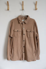 Laguna Tan Soft Button Down Shirt | L