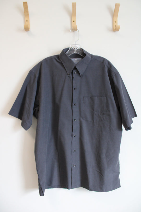 Reaction Kenneth Cole Gray Button Down Shirt | L