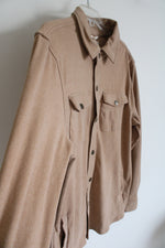 Laguna Tan Soft Button Down Shirt | L