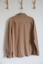 Laguna Tan Soft Button Down Shirt | L