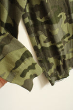 NEW J. Crew Camo Cotton LS Crewneck Sweater | S
