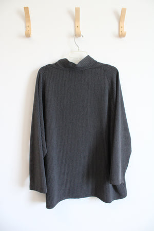 NEW Vintage Christopher Calvin Charcoal Gray Button Down Top | 1X