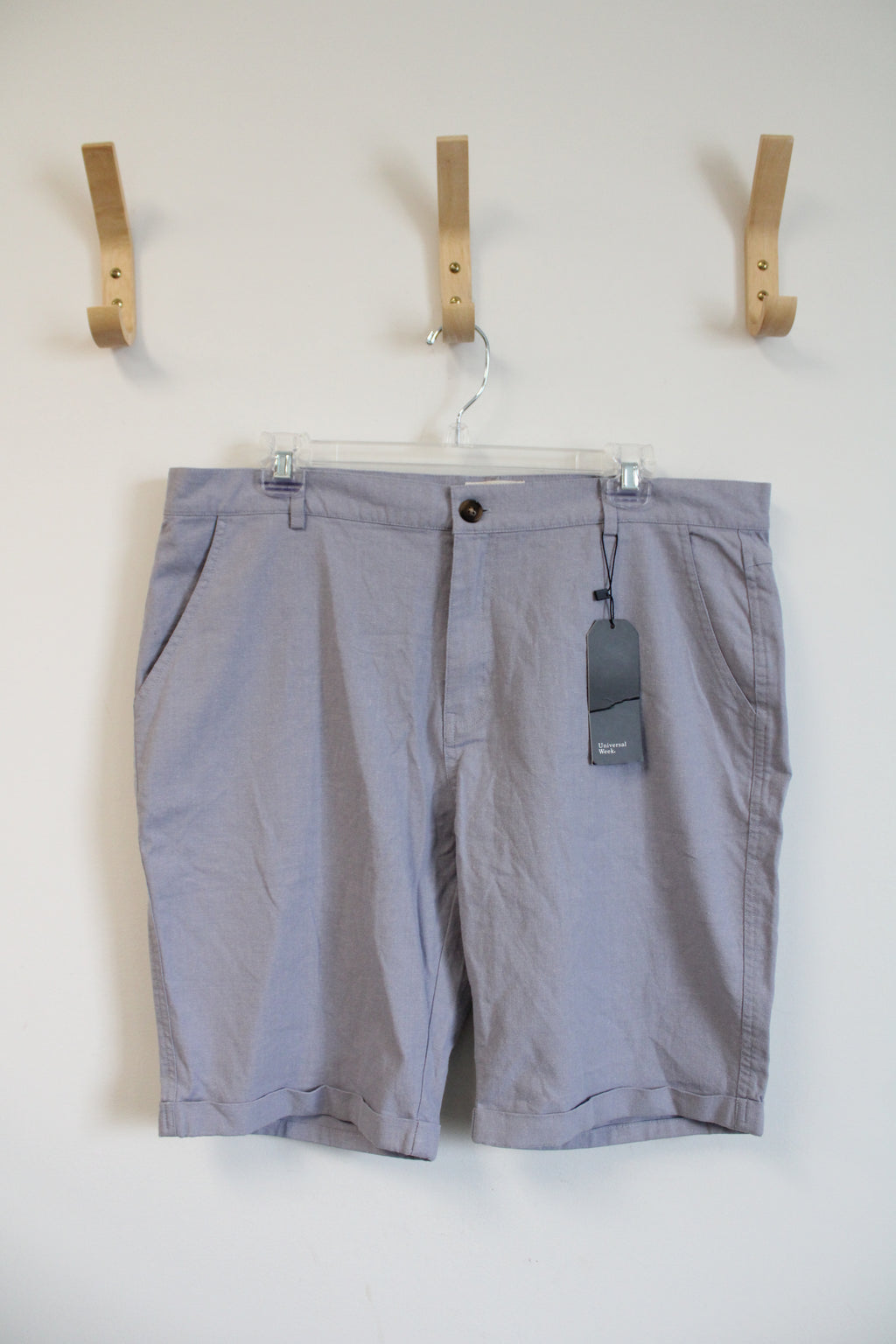NEW Universal Week Light Blue Cotton Shorts | 38
