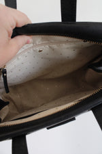 Kate Spade Adriana Leopard Hair & Black Leather Satchel Bag