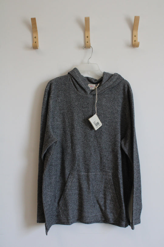 Faherty Smoke Gray Pullover Hoodie | XL