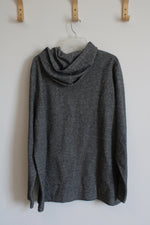 Faherty Smoke Gray Pullover Hoodie | XL