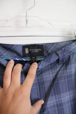 St. Andrews Of Scotland Blue Gray Plaid Shorts | 32
