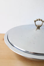 Kromex Silver Lidded Round Serving Plate