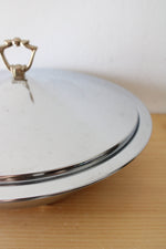 Kromex Silver Lidded Round Serving Plate