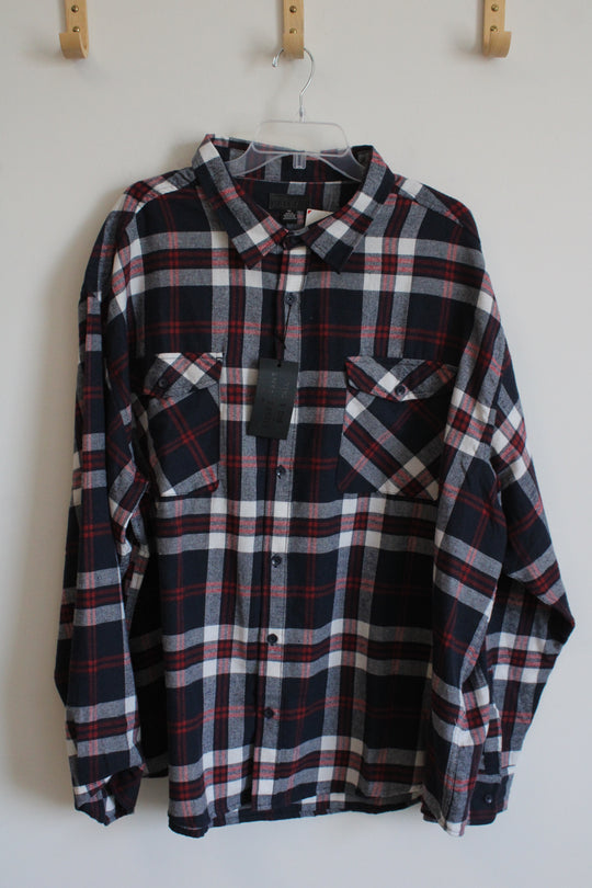Steve's Jeans Checkered Cotton Buttondown Shirt | 5XL