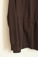 Hanes Active Style Brown Zip Sweatshirt with Tie | XXL