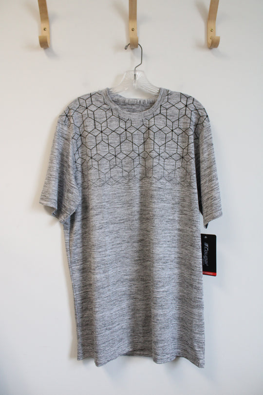 NEW Cougar Sport Gray & Black Patterned Athletic Shirt | XL