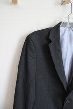 Egara Skinny Fit Charcoal Gray Blazer | 36 Short