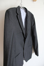 Egara Skinny Fit Charcoal Gray Blazer | 36 Short