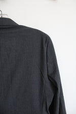 Egara Skinny Fit Charcoal Gray Blazer | 36 Short