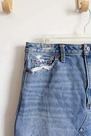 Abercrombie & Fitch Denim Natural Rise Ripped Skirt | 30/10