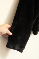 NEW A New Day Black Faux Fur Top Zip Jacket | S