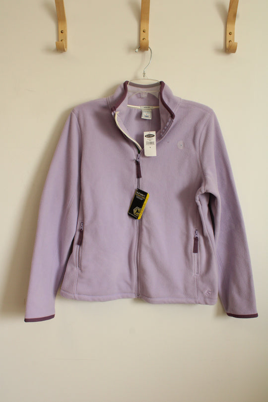 NEW Old Navy Lavender Full Zipper Technical Fleece Pullover | L