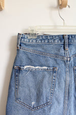 Abercrombie & Fitch Denim Natural Rise Ripped Skirt | 30/10