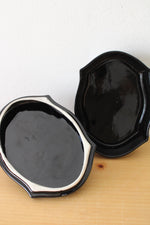 Johannes Brahm California USA Black Ceramic Rose Box