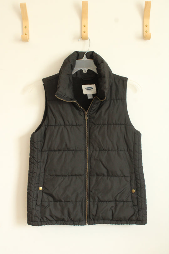 Old Navy Black Puffer Vest | S