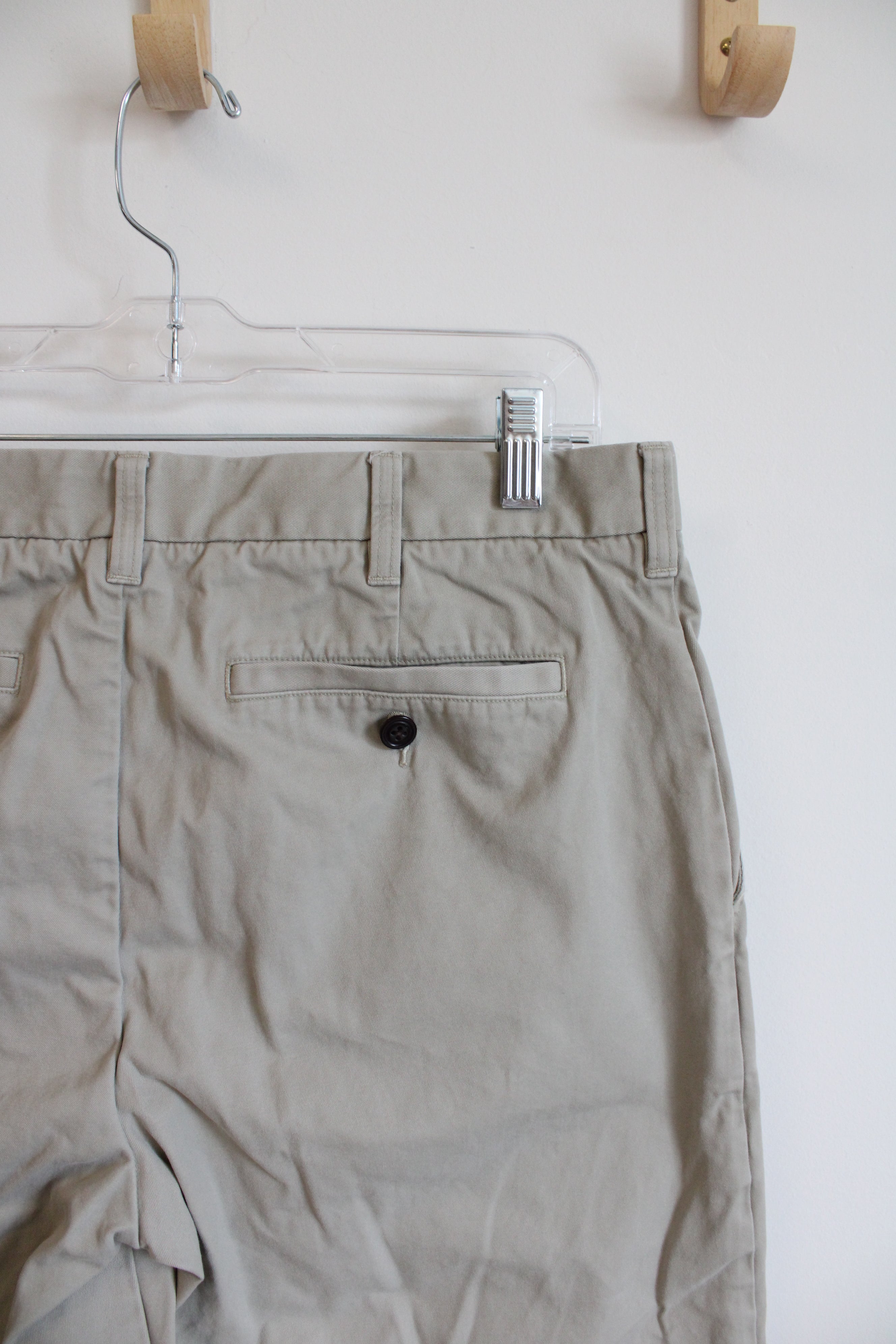 Lands' End Tan Khaki Relaxed Fit Chino Pants | 33