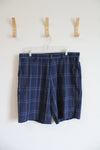 Grand Slam Golf Blue Plaid Shorts | 38