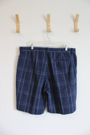 Grand Slam Golf Blue Plaid Shorts | 38