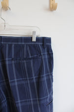 Grand Slam Golf Blue Plaid Shorts | 38