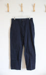 Lands' End Navy Relaxed Fit Chino Pants | 33
