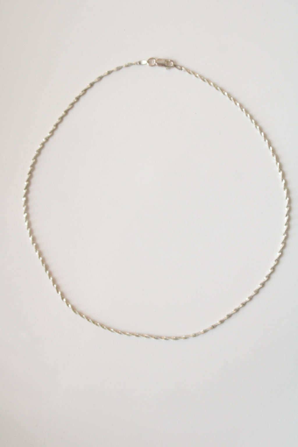 Sterling Silver Twist Necklace