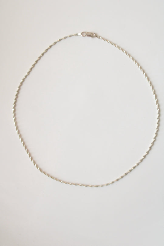 Sterling Silver Twist Necklace