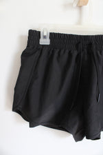 90 Degrees Black Athletic Shorts | Youth L (12)