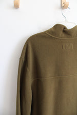 Goodfellow & Co. Olive Green 1/4 Zip Fleece Sweatshirt | XXL