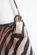 Coach Phoebe Madison Brown Zebra Print Shoulder Bag