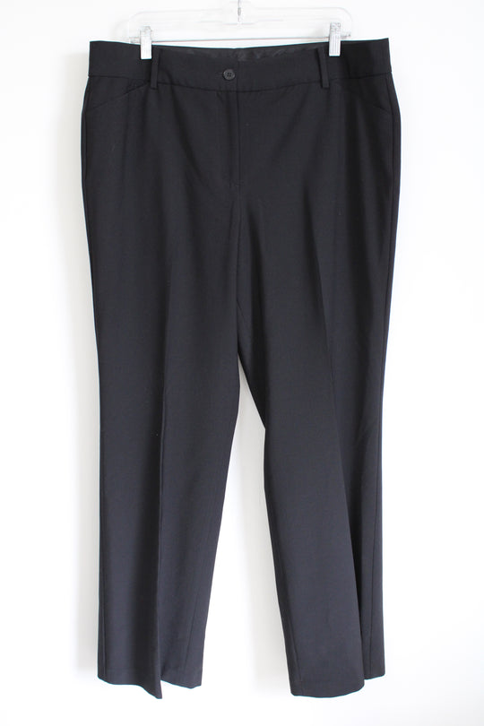 NEW Talbots Black Straight Leg Trouser Pant | 16