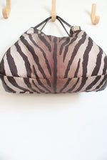 Coach Phoebe Madison Brown Zebra Print Shoulder Bag