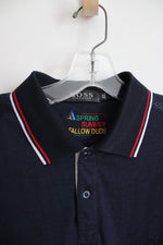 Hugo Boss Spring Summer Lie Fallow Dude Navy Striped Color Shirt | XXL