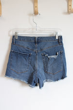 Jessica Simpson Denim Infinite High Wasit Ripped Shorts | 28