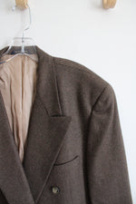 Vintage Burberry's Brown Wool Blazer | 46