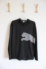 Puma Black Lightweight Hoodie | L