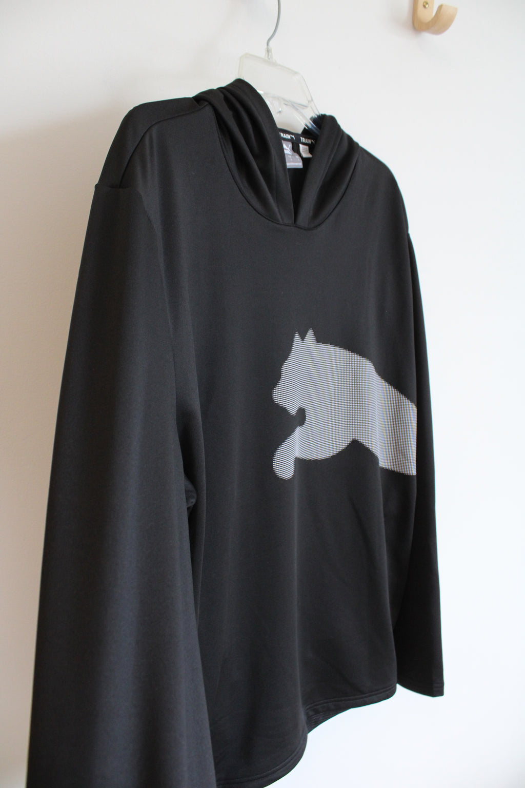 Puma Black Lightweight Hoodie | L