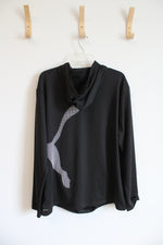 Puma Black Lightweight Hoodie | L