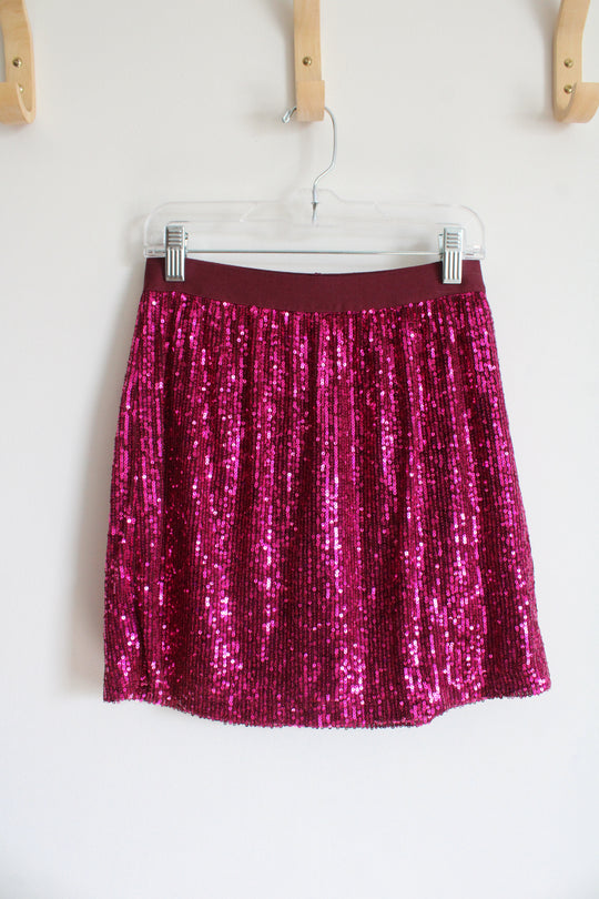 Justice Pink Sequined Skirt | Youth L (12/14)