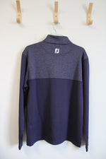 FJ Blue Heathered 1/4 Zip Sweatshirt | M