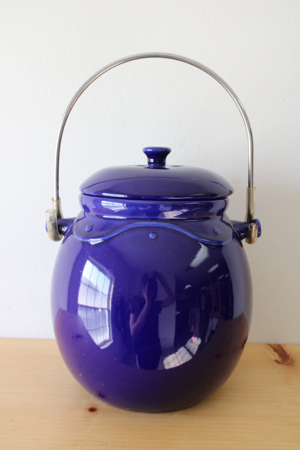 Cobalt Blue Heavy Ceramic Pot
