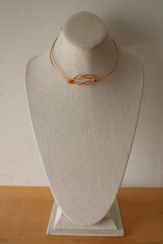 NEW Gold Filled Knot Choker Collar Necklace